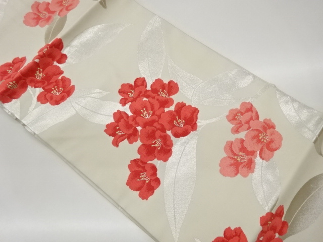 JAPANESE NAGOYA OBI / WOVEN FLOWER